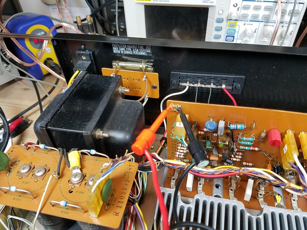 sony tan-5550 vfet stereo power amplifier overhaul